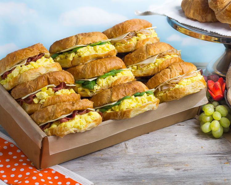 Morning Special Croissant Egg Sandwich Platter