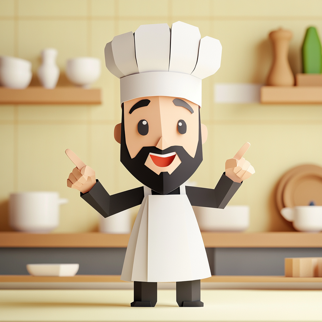 Good Heart Catering Chef Pointing at Menu Choices Good Heart Catering Chef Pointing at Menu Choices