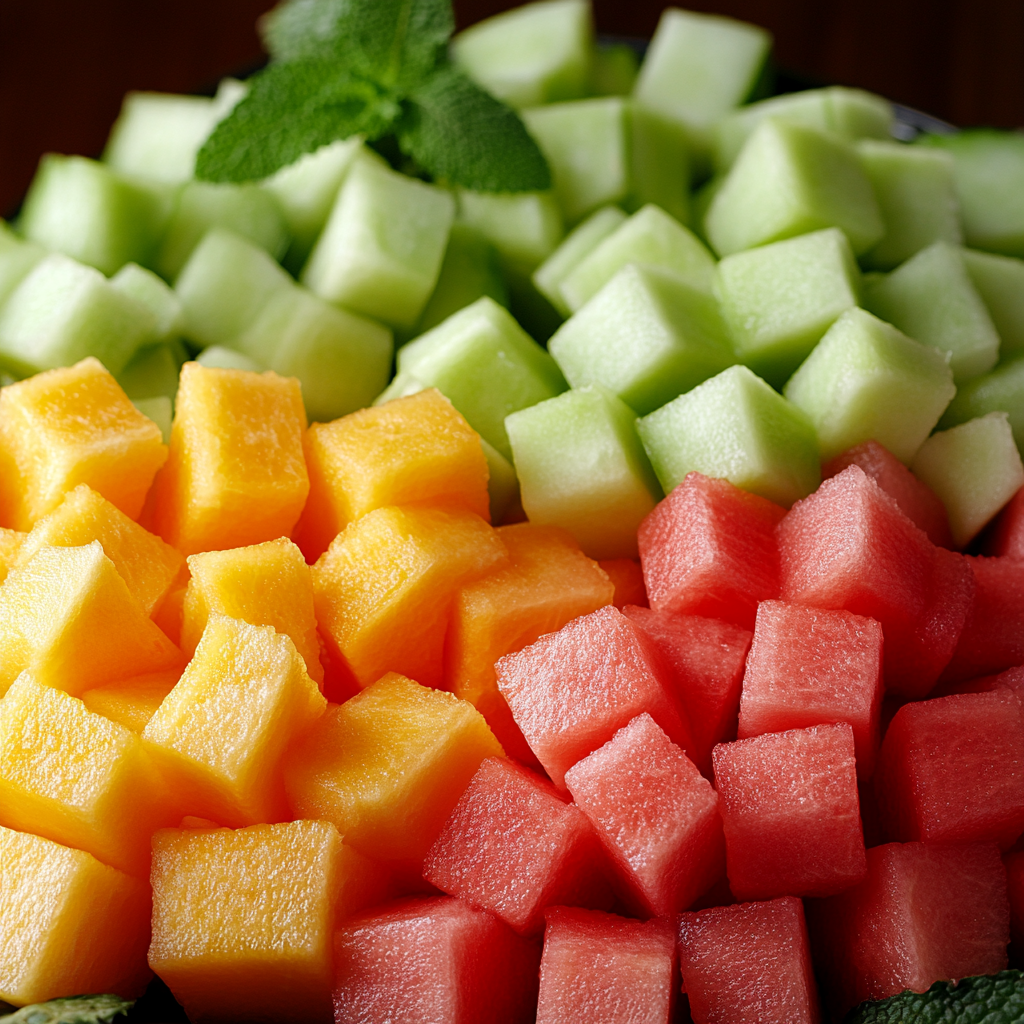 Fruit Tray Close Up Fruit Tray Close Up
