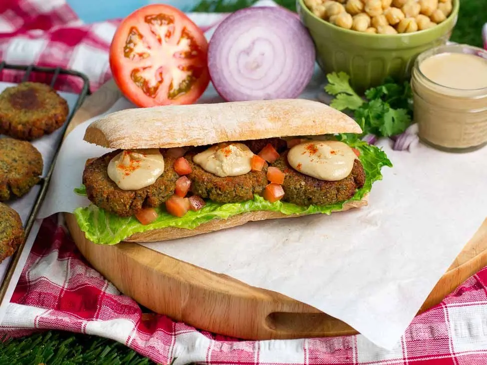 Vegan Baked Falafel