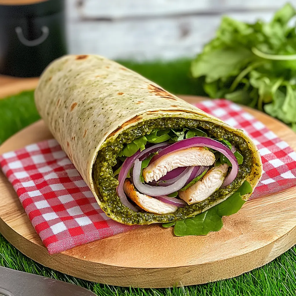 Pesto Chicken Wrap