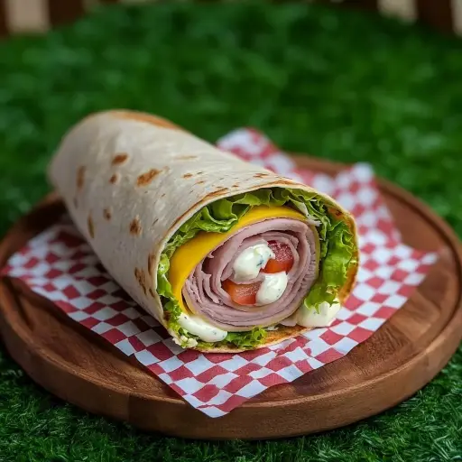 Ham and Swiss Wrap