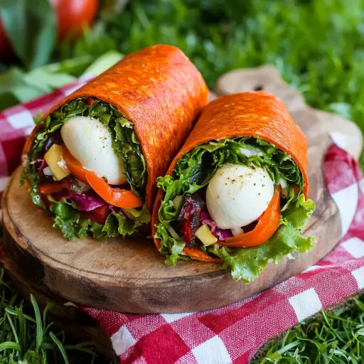 Mozzarella and Tomato Wrap